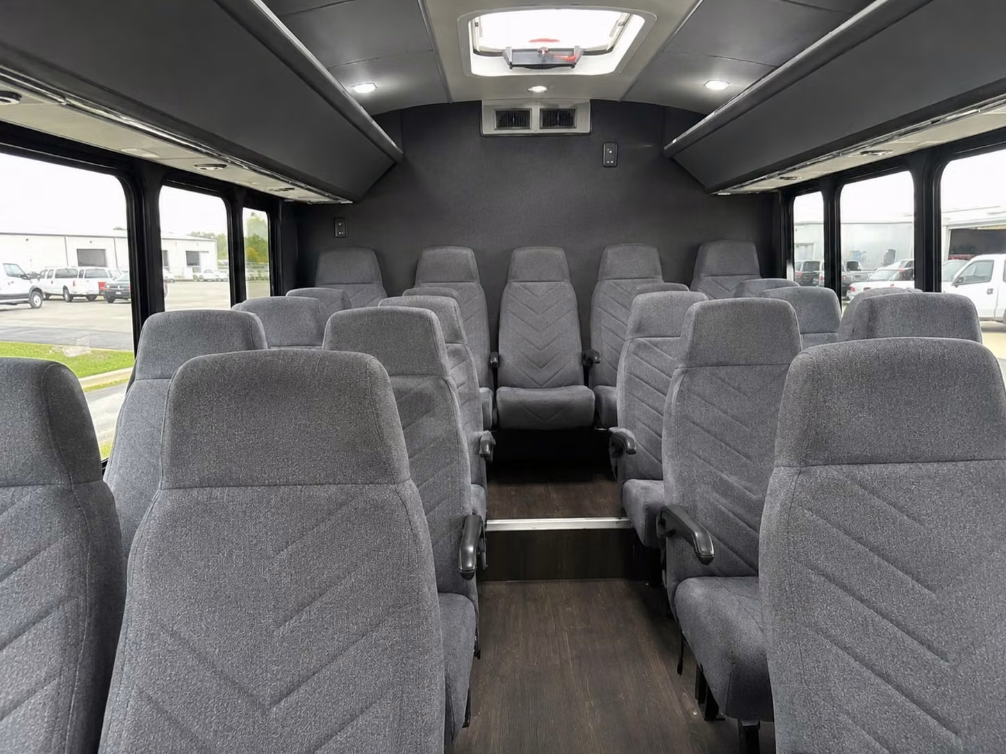 18 passenger minibus interior