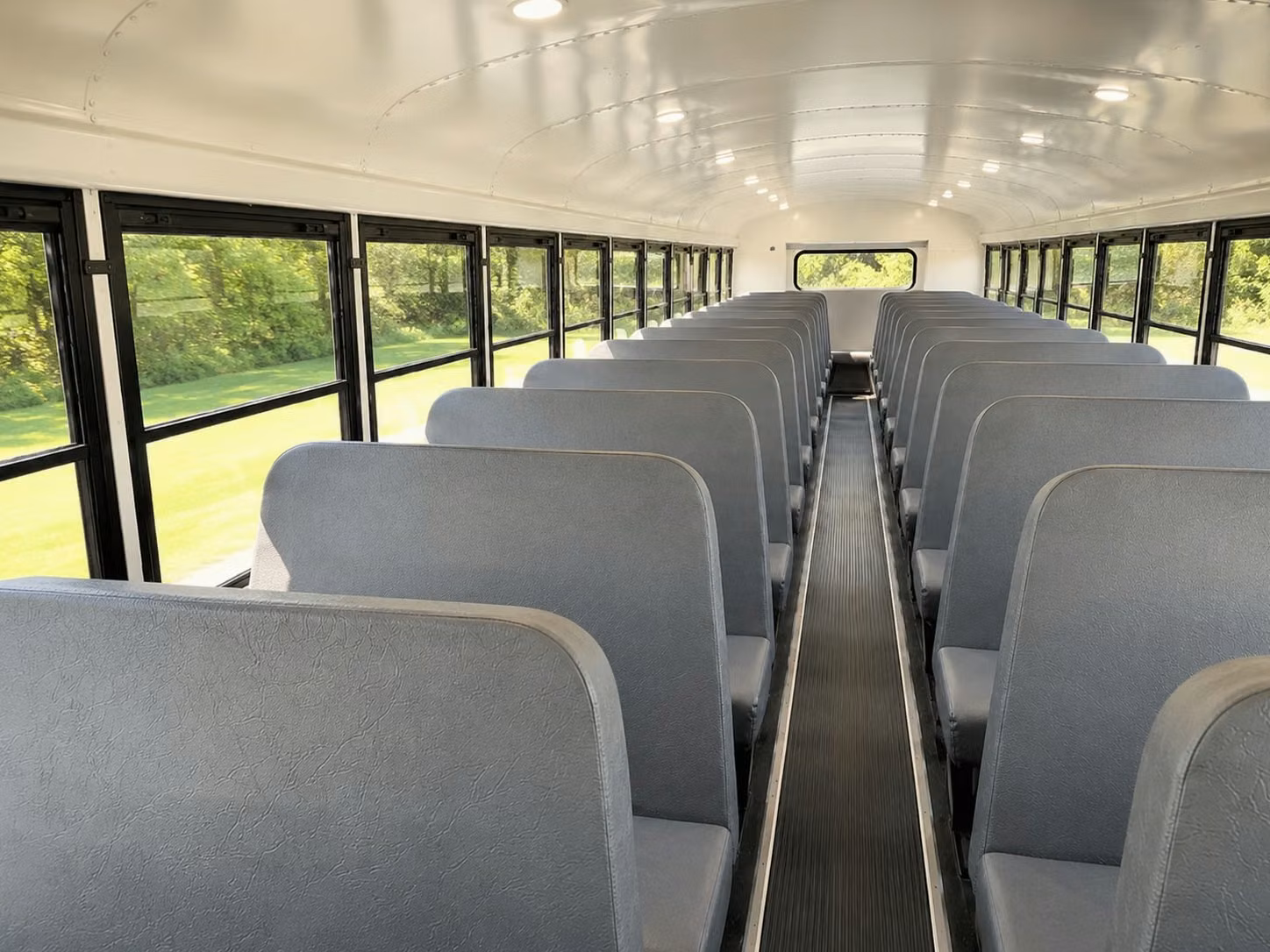 school bus inside